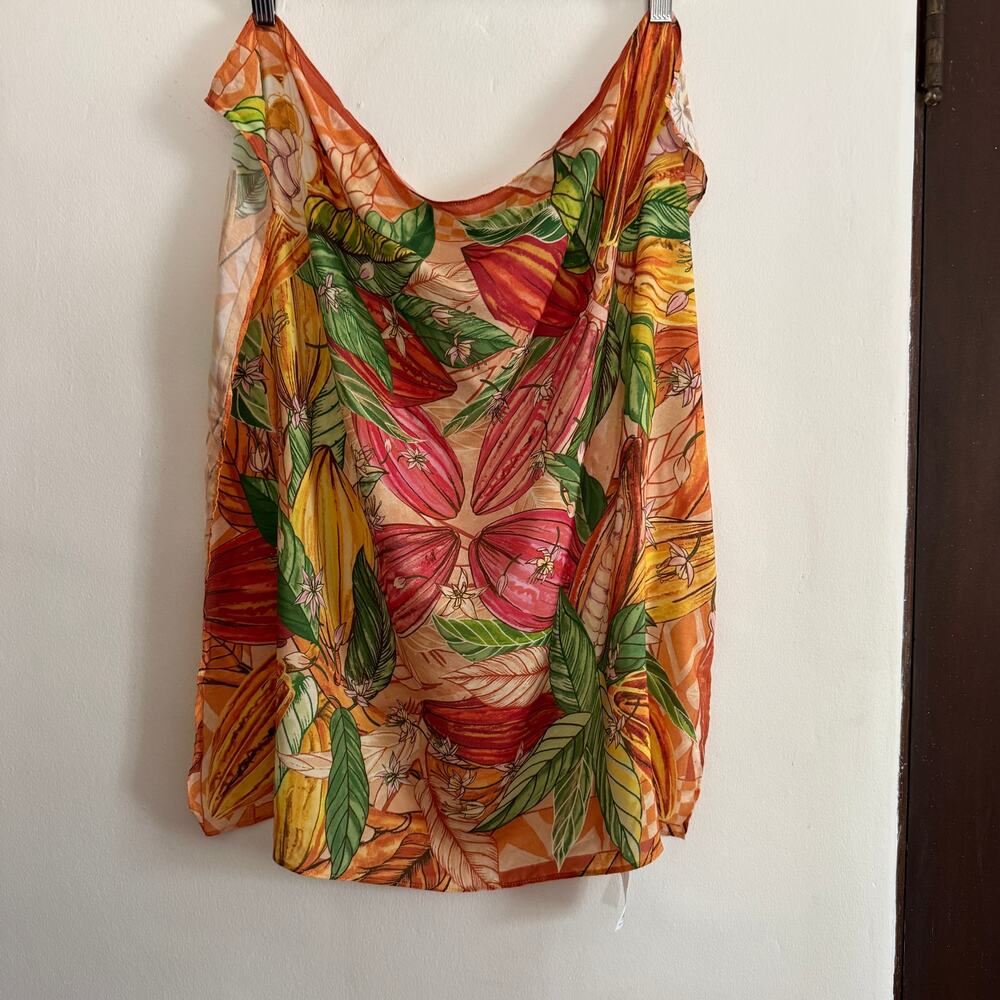 DENGO x Gabriel Azevedo Cocoa Plant Print Scarf